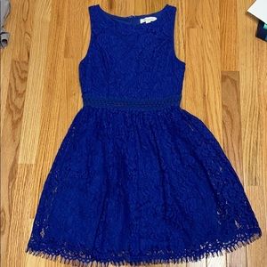 Francescas Blue Lace Dress